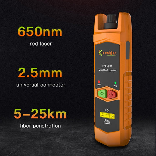 Komshine Mini Red Light Fiber Optic Test Pen, Model: KFL-11M-30 by Komshine