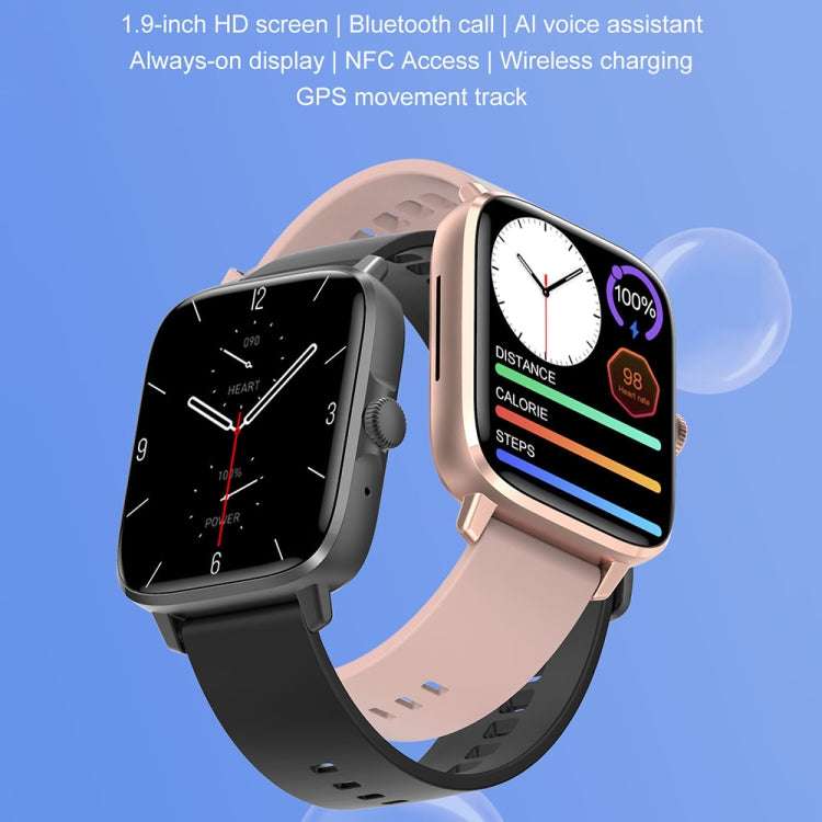 DT102 1.9-Inch Heart Rate/Blood Oxygen Monitoring Bluetooth Call Watch With NFC Function, Color: Silver - Smart Watches by buy2fix | Online Shopping UK | buy2fix