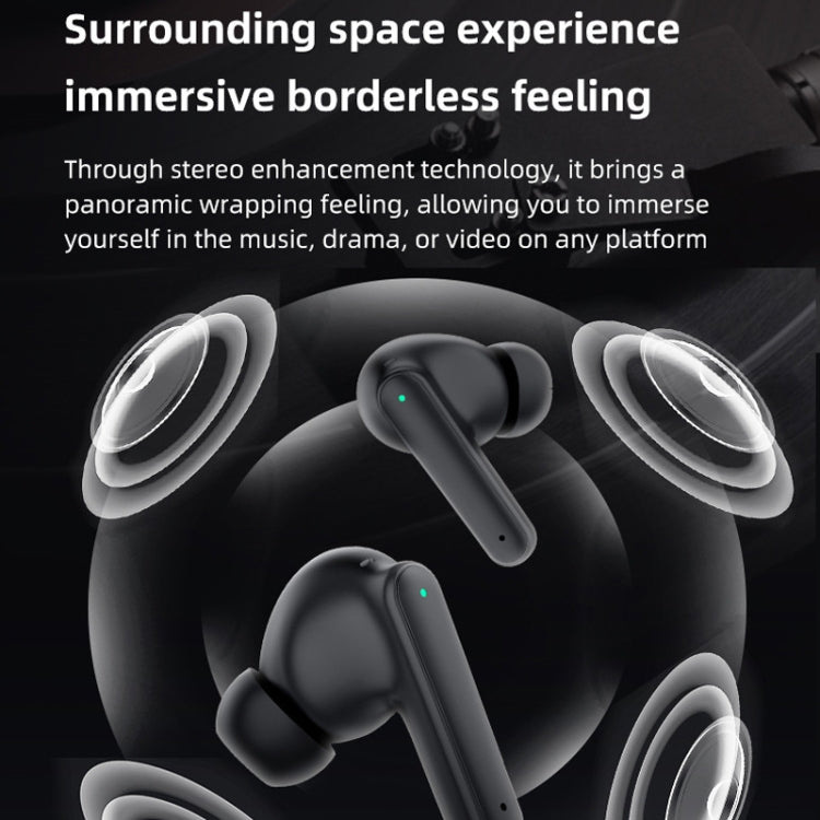 DE818 Bluetooth V5.3 In-Ear Headset ANC+ENC Noise Reduction Headphone With Charging Case(White) - Bluetooth Earphone by buy2fix | Online Shopping UK | buy2fix