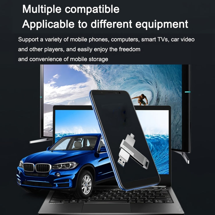 Lenovo SX5 Pro USB3.2+Type-C Dual Interface Mobile Solid State Flash Drive, Memory: 1T(Silver) by Lenovo