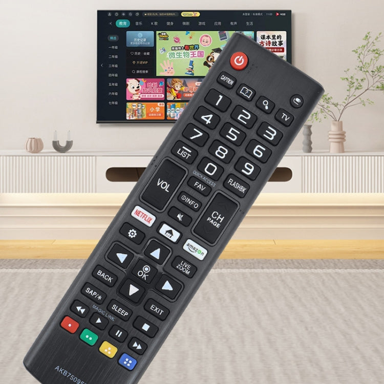 For LG LED LCD TV AKB75095307 433MHz Smart Remote Control(Black) by buy2fix