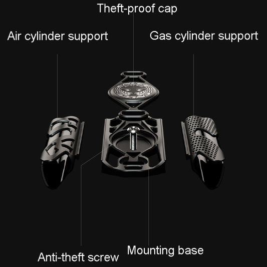 For AirTag ENLEE E-F231 Bicycle Tracker Hidden Localizer For Road Bike Multifunctional Anti-Theft Bracket(Black) by ENLEE