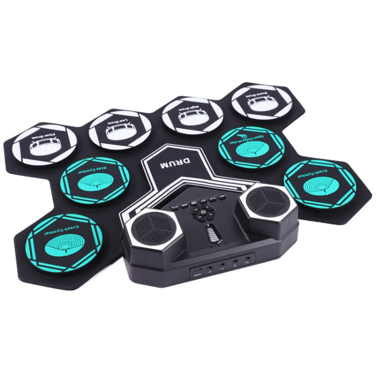 G6008 Desktop Drums With Sound Lithium Portable Drum Set Bluetooth Kids Practice Drum(Black) - Percussion Accessories by buy2fix | Online Shopping UK | buy2fix