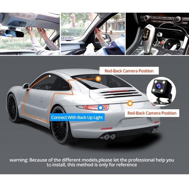 3 Recording 1080P Camera HD Mobile Phone Playback Driving Recorder(G70) - Car DVRs by buy2fix | Online Shopping UK | buy2fix