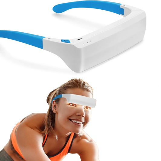 SAD Light Therapy Glasses Wearable UV-Free Blue & White LED Light Therapy Lamp English Version by buy2fix