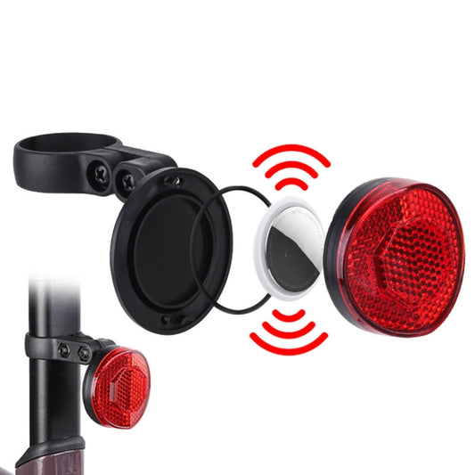 For Airtag Hidden Reflective Tail Light Bicycle Mount(Red) - Bicycle Series by buy2fix | Online Shopping UK | buy2fix