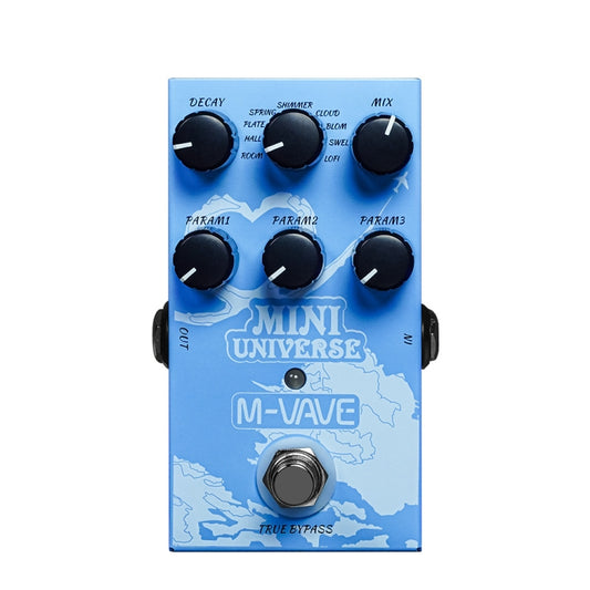 M-VAVE Guitar Monoblock Effects Digital Modeling Reverb Effects(Sky Blue) by M-VAVE