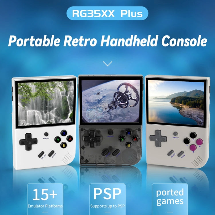 ANBERNIC RG35XX PLUS Handheld Game Console 3.5-Inch IPS Screen Support HDMI TV 64GB+128GB(White) - Pocket Console by ANBERNIC | Online Shopping UK | buy2fix