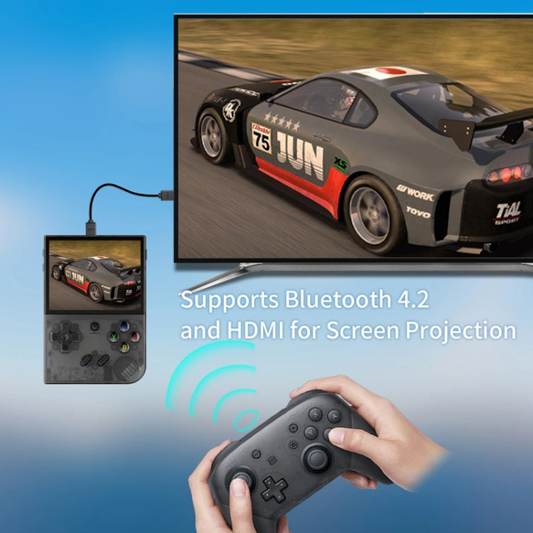 ANBERNIC RG35XX PLUS Handheld Game Console 3.5-Inch IPS Screen Support HDMI TV 64GB(Retro Gray) - Pocket Console by ANBERNIC | Online Shopping UK | buy2fix