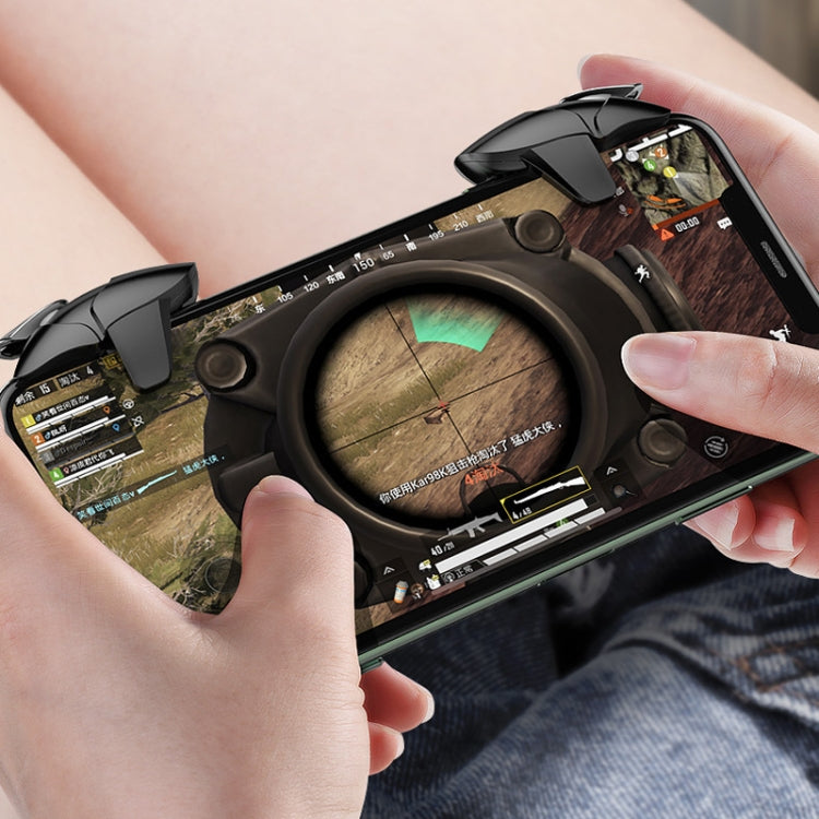 1pair CH5 Mobile Phone Trigger Mechanical Game Handle Contact High-sensitivity Aiming Key(White Shark) - Handle Shooter by buy2fix | Online Shopping UK | buy2fix