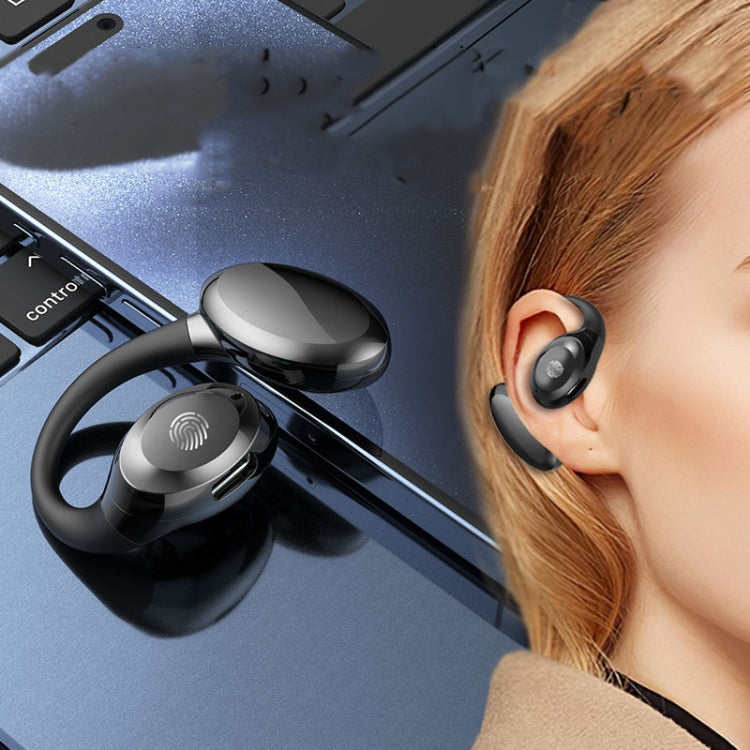 Ear-hook Wireless Earphones OWS Waterproof Touch Control Sports Earbuds(White) - Bluetooth Earphone by buy2fix | Online Shopping UK | buy2fix