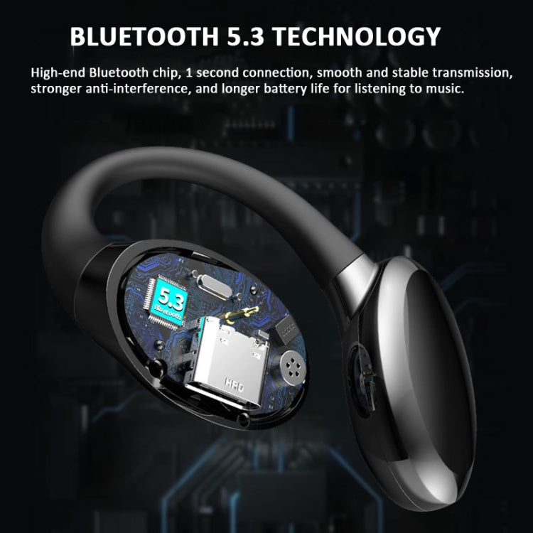 Ear-hook Wireless Earphones OWS Waterproof Touch Control Sports Earbuds(White) - Bluetooth Earphone by buy2fix | Online Shopping UK | buy2fix