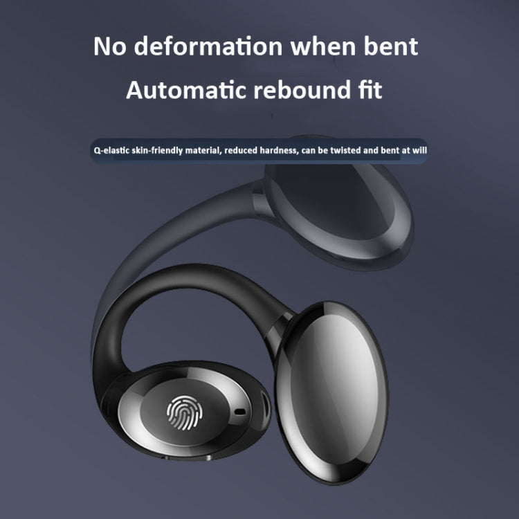 Ear-hook Wireless Earphones OWS Waterproof Touch Control Sports Earbuds(Black) - Bluetooth Earphone by buy2fix | Online Shopping UK | buy2fix