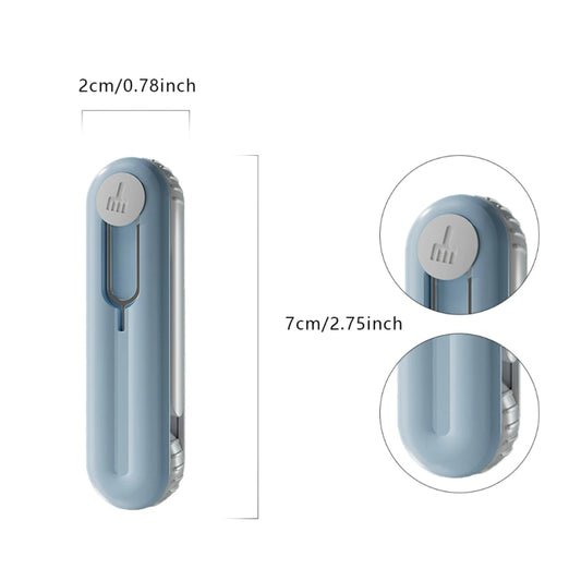 Bluetooth Earphone Cleaning Artifact Phone Dust Removal Tool Multi-Function Cleaning Brush(Grey) by buy2fix