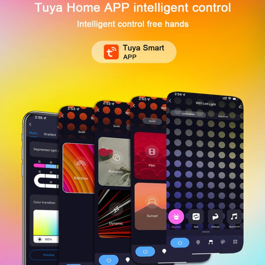 4pcs+3 Corners WiFi 12V RGBIC Splicing Wall Light Intelligent Remote Control Indoor Decorative Ambient Lights(UK Plug) by buy2fix