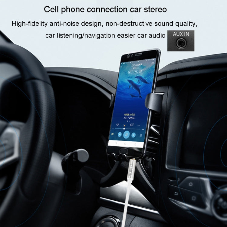 JINGHUA Audio Cable 3.5mm Male To Male AUX Audio Adapter Cable, Size: 1.2m(4 Knots Black) by JINGHUA