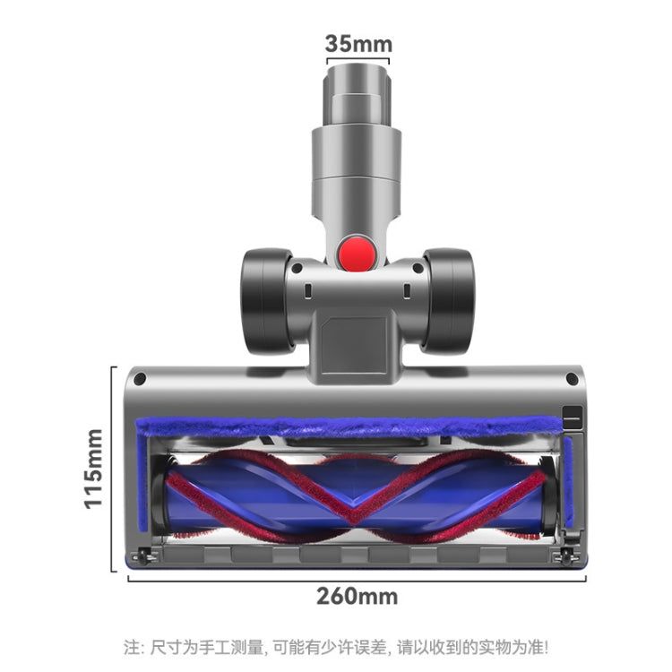 For Dyson V10 Slim / V12 Vacuum Cleaner V-shaped Anti-tangle Direct Drive Floor Brush - For Dyson Accessories by buy2fix | Online Shopping UK | buy2fix