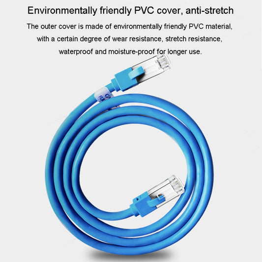 JINGHUA Category 6 Gigabit Double Shielded Router Computer Project All Copper Network Cable, Size: 5M(Blue) by JINGHUA