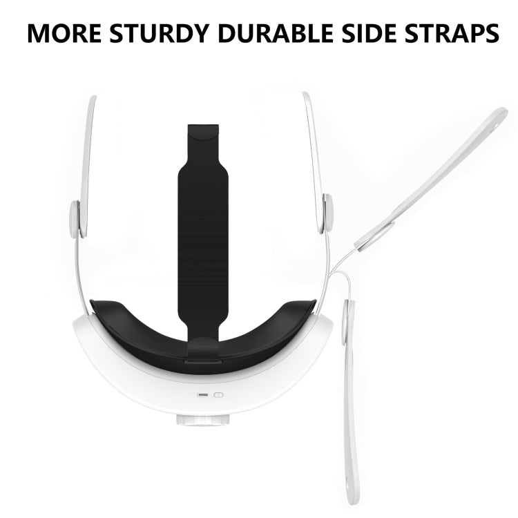 For Meta Quest 3 Rechargeable Headband Adjustable Headstrap Built In 6000mAh Battery(White) - VR Accessories by buy2fix | Online Shopping UK | buy2fix