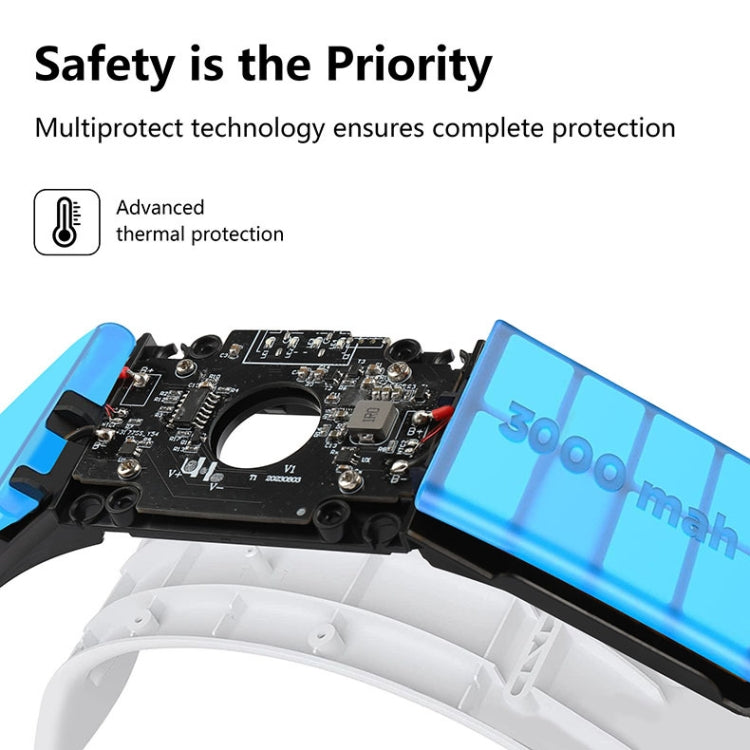 For Meta Quest 3 Rechargeable Headband Adjustable Headstrap Built In 6000mAh Battery(White) - VR Accessories by buy2fix | Online Shopping UK | buy2fix