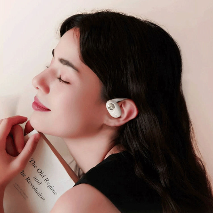 JS911 OWS Ear-mounted Dual-mic Call Noise Reduction LED Digital Display Bluetooth Earphones(Skin-color) - Bluetooth Earphone by buy2fix | Online Shopping UK | buy2fix