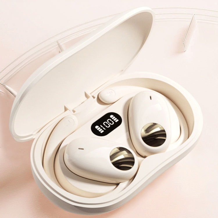 JS911 OWS Ear-mounted Dual-mic Call Noise Reduction LED Digital Display Bluetooth Earphones(Skin-color) - Bluetooth Earphone by buy2fix | Online Shopping UK | buy2fix