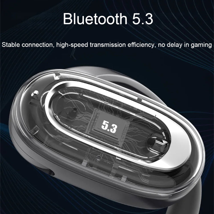T35 OWS Adjustable Ear-Hook Call Noise Reduction Wireless Bluetooth 5.3 Earphones(Blue) - Bluetooth Earphone by buy2fix | Online Shopping UK | buy2fix