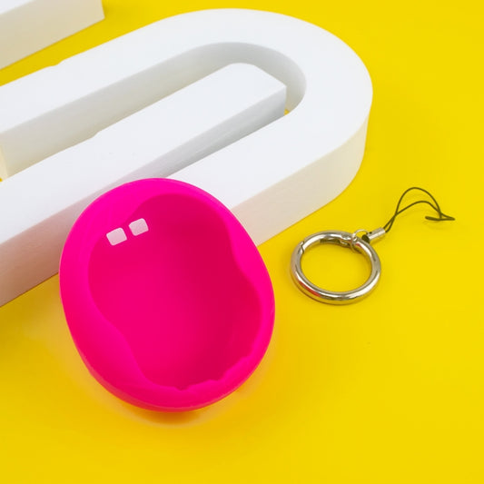 For Tamagotchi Uni (2023) Pet Game Machine Silicone Protection Case(Luminous Rose Red) by buy2fix