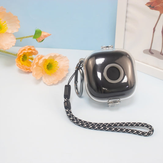 For Beats Fit Pro Transparent PC Hard Shell Earphone Protective Case with Lanyard(Transparent) by buy2fix