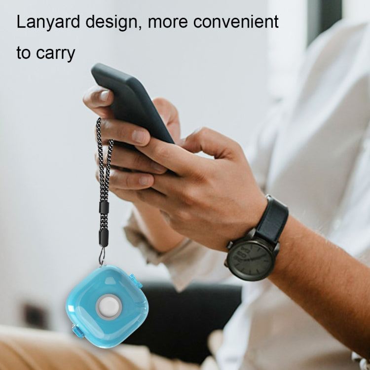 For Beats Fit Pro Transparent PC Hard Shell Earphone Protective Case with Lanyard(Transparent Yellow) by buy2fix