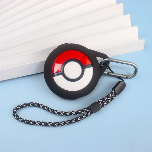 For Pokemon Go Plus+ Sleep Monitor Poke Ball Anti-fall Silicone Protective Case(Black) by buy2fix