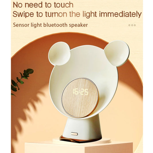 Night Light Smart Speaker Wireless Charging Atmosphere Light Alarm Clock(White) by buy2fix