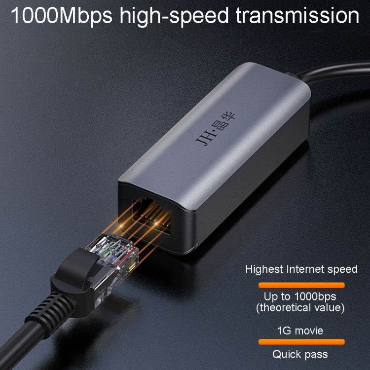 JINGHUA Gigabit LAN Converter For Computer External Driverless Network Card, Specification: USB3.0 Single Port by JINGHUA