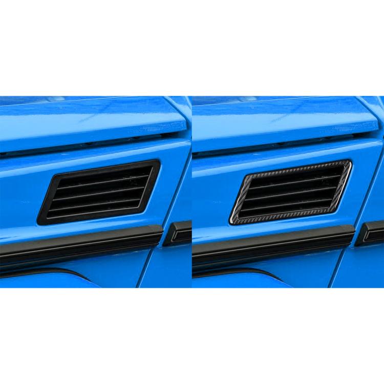 For Mercedes-Benz G-Class W463 2pcs /Set Hood Both Sides Air Vent Stickers(Black) - Car Interior Mouldings by buy2fix | Online Shopping UK | buy2fix