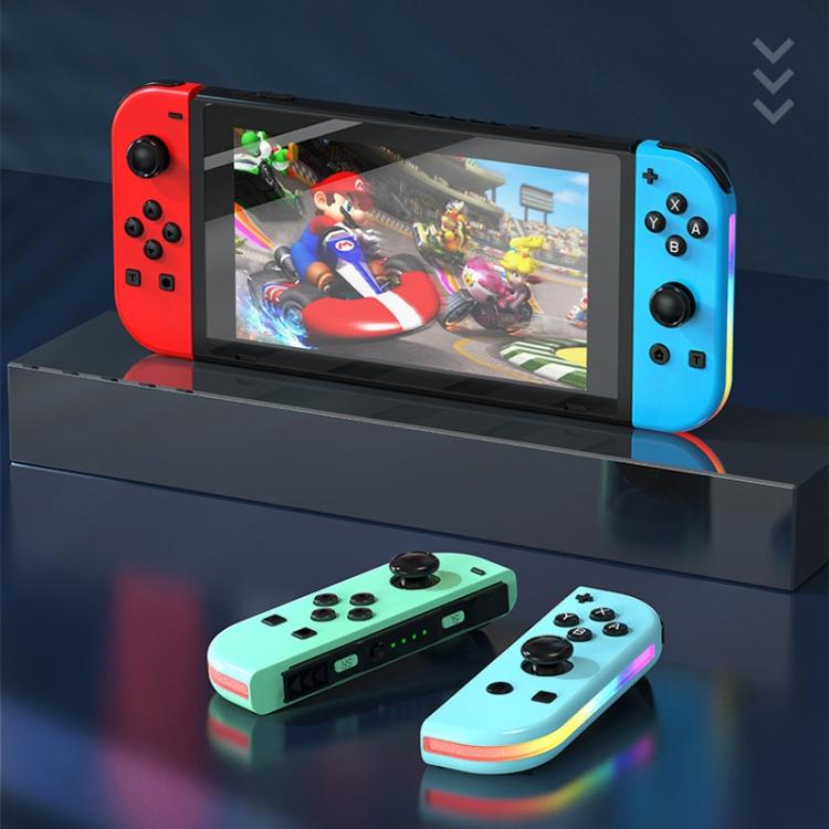 JOY-02 Gaming Left And Right Handle With RGB Lights Body Feel Bluetooth Gamepad For Switch / Switch OLED / Switch Pro / Switch Lite / Switch Joycon(Black) - Gamepads by buy2fix | Online Shopping UK | buy2fix