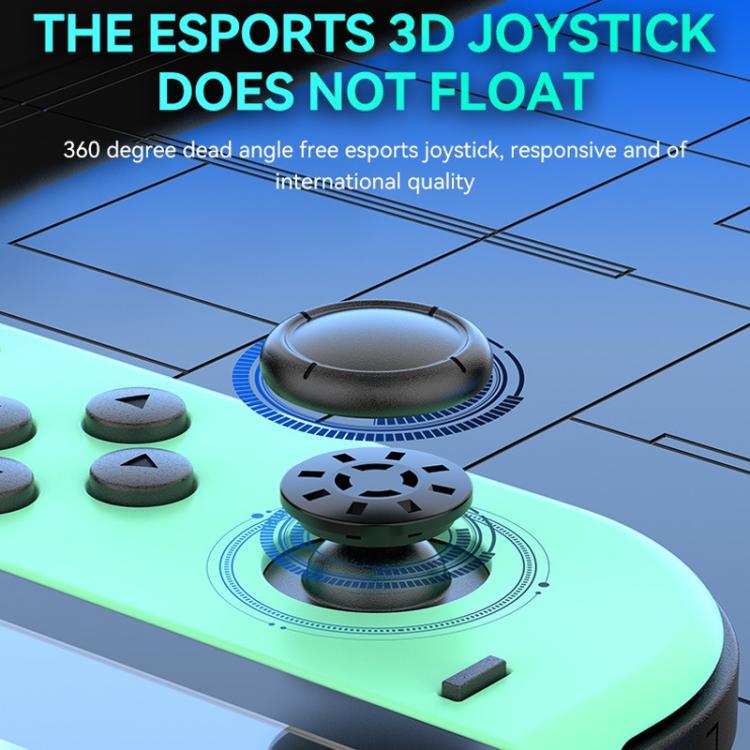 JOY-02 Gaming Left And Right Handle With RGB Lights Body Feel Bluetooth Gamepad For Switch / Switch OLED / Switch Pro / Switch Lite / Switch Joycon(Black) - Gamepads by buy2fix | Online Shopping UK | buy2fix