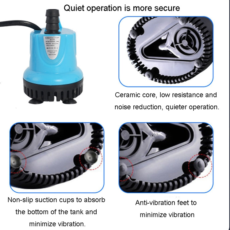 JN-311 12W Anti-Dry Burning Bottom Suction Pump Fish Tank Suction Feces Wigwam Bonsai Submersible Pumps(EU Plug) - Air Pumps by buy2fix | Online Shopping UK | buy2fix