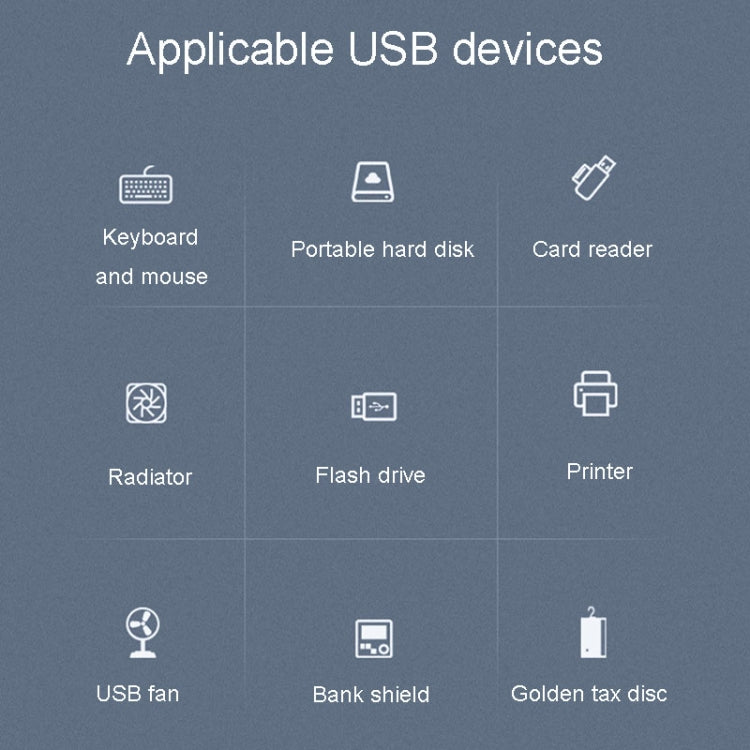 JINGHUA N62 USB2.0 4-Port Splitter One To Four HUB Extension Connector, Model: 1m Black by JINGHUA