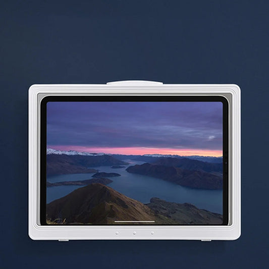 Waterproof Shower Tablet Holder Case Bathroom Kitchen Wall Mount Storage Box For IPad(White) - Shower & Wall Mounts by buy2fix | Online Shopping UK | buy2fix