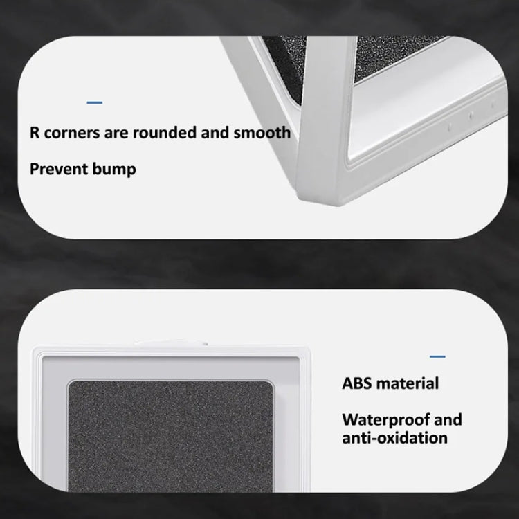 Waterproof Shower Tablet Holder Case Bathroom Kitchen Wall Mount Storage Box For IPad(Black) - Shower & Wall Mounts by buy2fix | Online Shopping UK | buy2fix