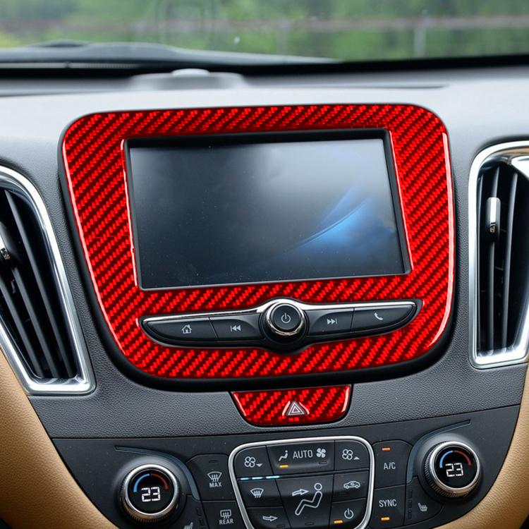 For Chevrolet Malibu XL 2016-2018 2pcs /Set Left-Hand Drive Navigation Panel Sticker(Red) - Car Interior Mouldings by buy2fix | Online Shopping UK | buy2fix