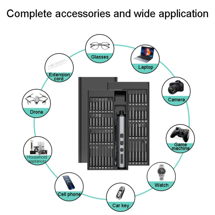 68 In 1 Home Electrical Screwdriver Set Portable Rechargeable Small Motorized Drivers - Screwdriver Set by buy2fix | Online Shopping UK | buy2fix