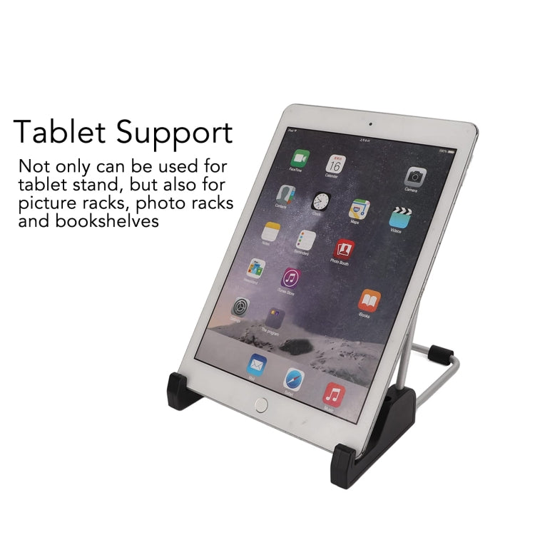 Adjustable Foldable Universal Tablet Holder Metal Stand Storage Bracket(TS-02) - Desktop Holder by buy2fix | Online Shopping UK | buy2fix