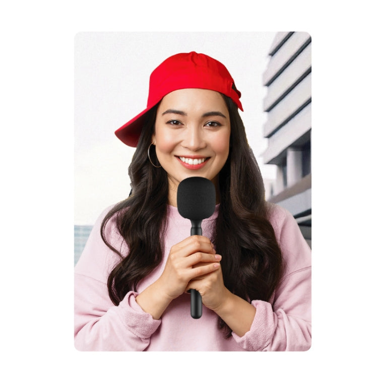 Microphone Interview Handle For DJI Mic / Moma / Rode Wireless Go / Relacart(Black) by buy2fix