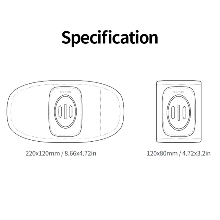 TELESIN Backpack Shoulder Strap Bracket Mount for GoPro Hero / Insta360 / SJCAM / DJI Action Accessories, Spec: Only Strap Mount by TELESIN