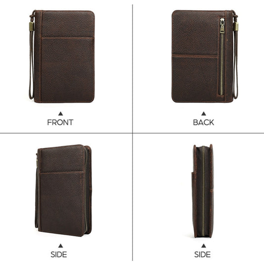 CONTACTS FAMILY CF5009 Genuine Leather Multifunctional Travel Convenient Cigar Box with Wrist Strap(Coffee) by CONTACTS FAMILY