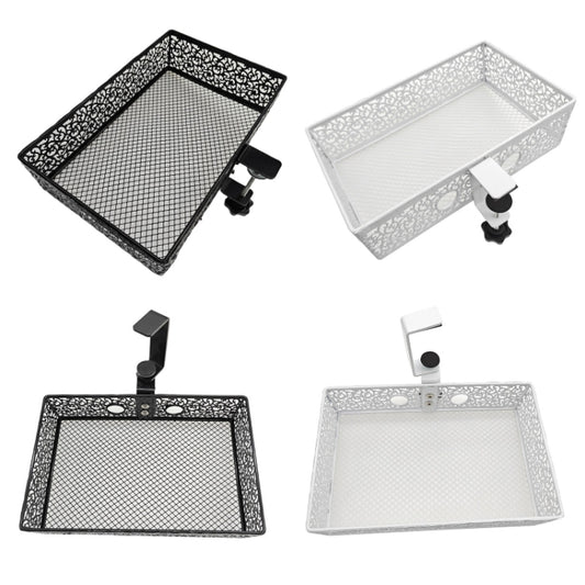 Hidden Under Desk Miscellaneous Storage Basket, Color: Black Fixed by buy2fix