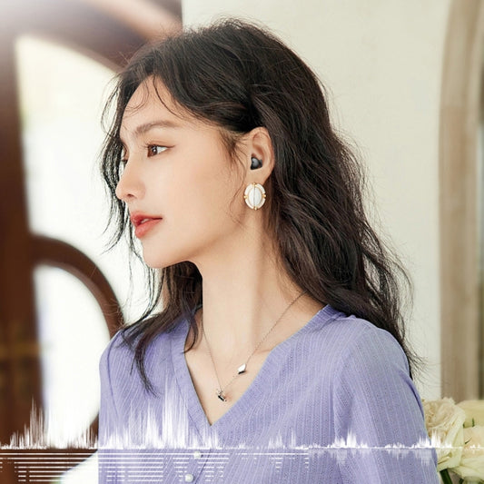 Q26 Bluetooth 5.3 Sleep Mini Wireless Bluetooth Earphone Invisible Comfortable Noise Canceling Earphones(Purple) by buy2fix