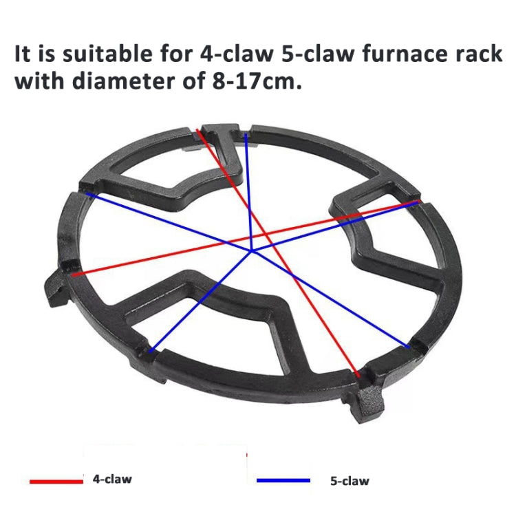 Gas Stove Rack Cast Iron Wok Support Ring Stand for Home Kitchen Cookware Stove(Black) - Cooktop Parts by buy2fix | Online Shopping UK | buy2fix