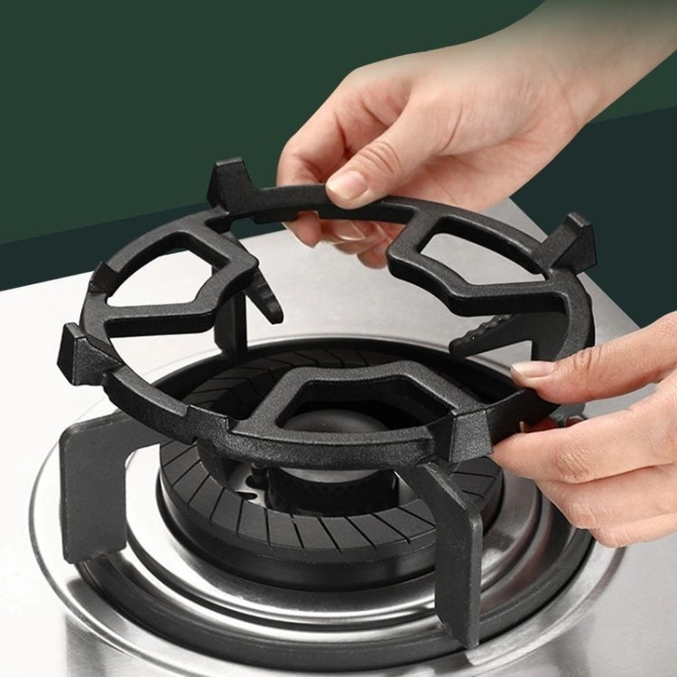 Gas Stove Rack Cast Iron Wok Support Ring Stand for Home Kitchen Cookware Stove(Black) - Cooktop Parts by buy2fix | Online Shopping UK | buy2fix